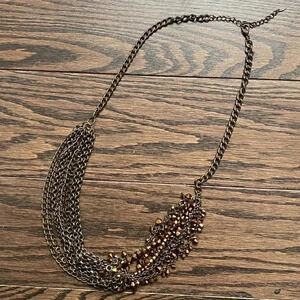 Rustic Chain Brown Necklace